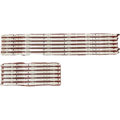 Ruban LED, Matériau en cuivre, Longueur 1010 mm, Tension nominale 3V, Compatible avec plusieurs modèles de téléviseurs, Flux lumineux 60 (1/5)