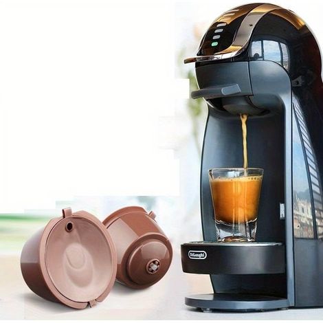 Capsule de café rechargeable pour Capsule de café réutilisable Capsule de café rechargeable, filtres à café rechargeables, capacité 8 grammes de café moulu, plastique, 1 (1/5)