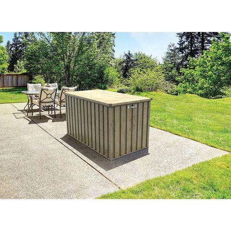 COBERTIZO METAL JARDIN 1,3 DURAMAX 585 LTS MARRON (1/5)