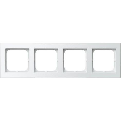 Cornice quadrupla, SONATA bianca