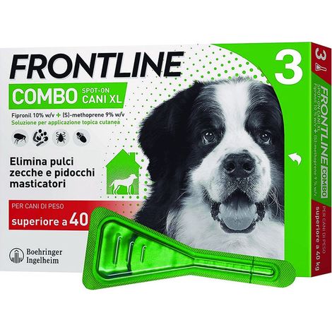 Frontline Combo Per Cani Extra Large - in confezione da 3 pipette