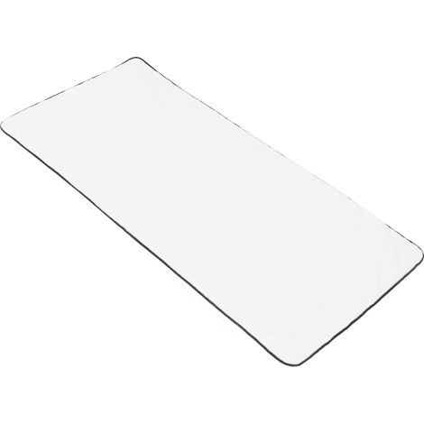 Serviette Douce en Polaire 60x120 cm pour Salon de Coiffure et Spa, Blanche et Absorbante (1/5)