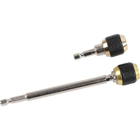 Porte-embout hexagonal à changement rapide, type escamotable, raccords à tige hexagonale en acier au carbone, 60 mm x 150 mm