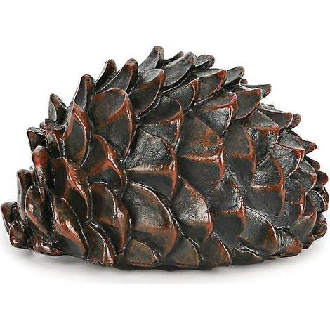 Boîte de rangement réaliste en forme de pomme de pin pour cacher argent et bijoux