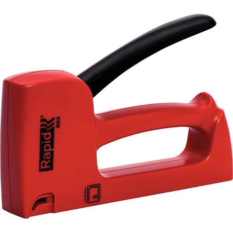 RAPID R53E Light-Duty Staple Gun - Type 53, 4-10 mm, Low-Angle Handle