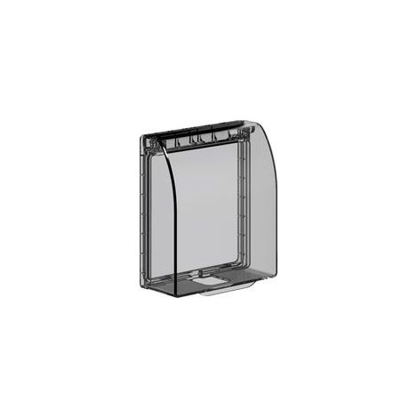 Boîtier étanche Plastique Interrupteur Mural - Dissimulé Cache-Boîte Eau Couvercle Prise pour Courant Boîte Protection Anti-éclaboussures Universel Prises Salle Bain Accessoire Cuisine(Transpar