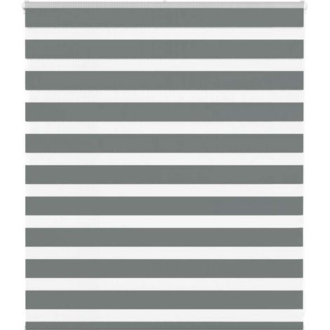 Doppelrollo Dunkelgrau 120x100 cm Stoffbreite 115,9 cm Polyester