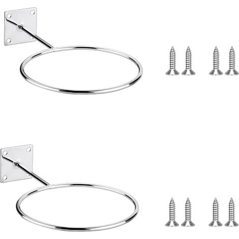 Lot de 2 supports muraux pour ballons, basket-ball, volley-ball, football