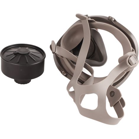 Masque respiratoire intégral 6800 anti-poussière en gel de silice, protection buccale élevée contre les projections de peinture, les produits chimiques et le formaldéhyde (respirateur n° 3, cartouche) (1/5)