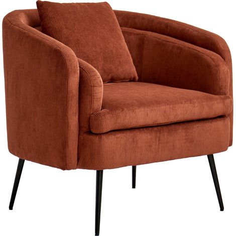 Nordlys - Fauteuil de Salon Design Scandinave Pieds Metal