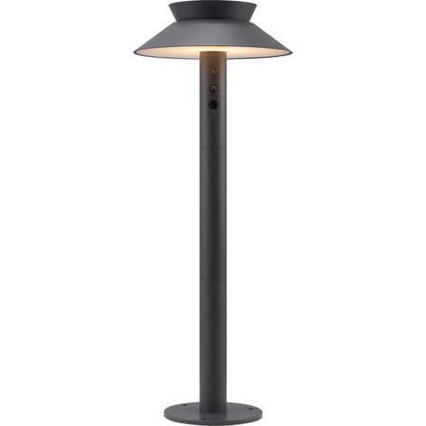PoteletASL JUSTINA Solar Métal Anthracite, H.60 - IP44 - SolarLed /Nordlux Extérieur (1/3)