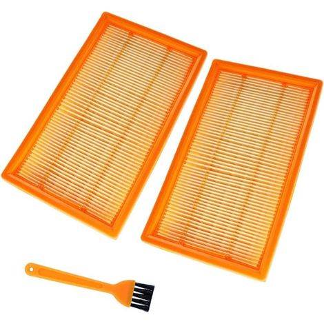 Lot de 2 filtres plissés plats compatibles avec aspirateur Würth et Würthmaster Automatic ISS 35 ISS 35-S ISS 45 M ISS 55 M ISS 55 S ISS 30-L ISS 40-M ISS 50-L (1/2)