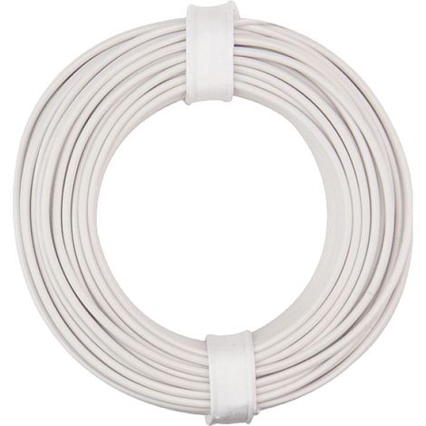 Donau Elektronik 150-015 Litze 1 x 0.50 mm² Weiß 10 m