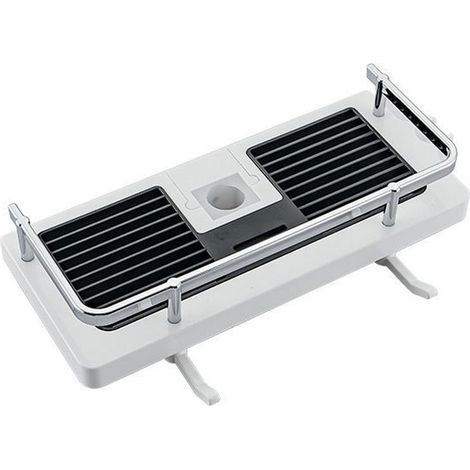 Etagère de Salle de Bains - Support de Douche Sans Perçage - Compatible Tube Diamètre 19 à 25 mm - Dimensions 29,5 x 12 x 6,5 cm - 1 Pièce (1/5)