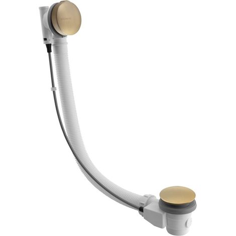 Polysan - Wannen-Ablauf- und Überlaufgarnitur, Länge 58 cm, mattgold 71680GB
