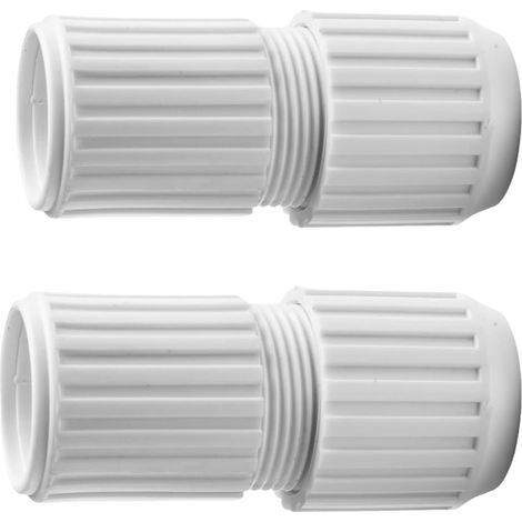 Cadenas De Piscine Télescopique À Verrouillage Rapide - 2 Pièces Connecteur Universel pour Tête De Nettoyage Accessoires Brosses Filets Équipement Piscine Spa