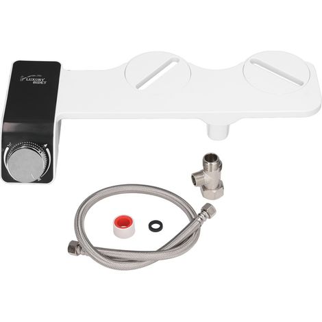 Pommeau de douchette WC à jet unique, pression d'eau réglable, plastique, auto-nettoyant, raccord 3/8 pouce Europe (1/5)