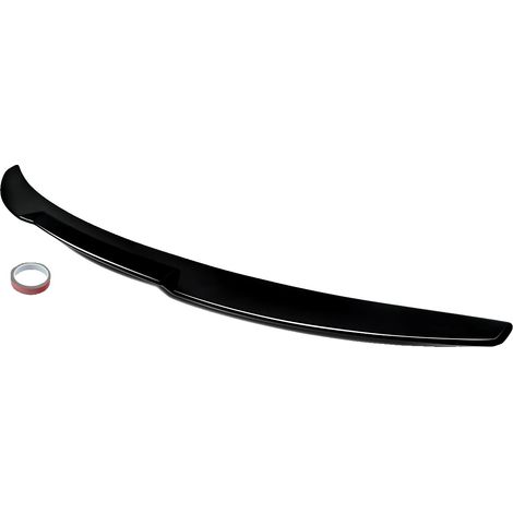 Spoiler trasero para maletero, plástico ABS de alta calidad, fácil instalación, negro brillante. (1/2)