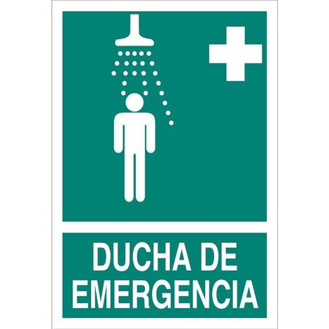 Señal luminiscente de evacuación 210x148mm, material adhesivo y diseño variable.