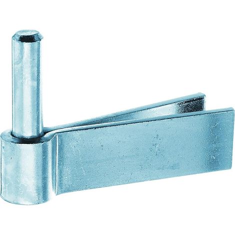 Alberts 306779 Cardine da murare, gancio a muro F, zincato blu, entrata Ø14 mm, 92 x 30 mm