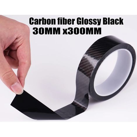 (3 cm, carbone brillant - 3M) Autocollants de protection transparents en fibre de carbone K5D pour portières de voiture, film protecteur anti-rayures pour seuil de coffre et seuil de coffre (1/4)