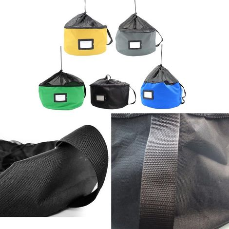 Sac de rangement robuste pour tuyau d'eau de camping-car en maille Oxford 600D respirante et imperméable avec étiquette d'identification et fils jaunes (1/5)