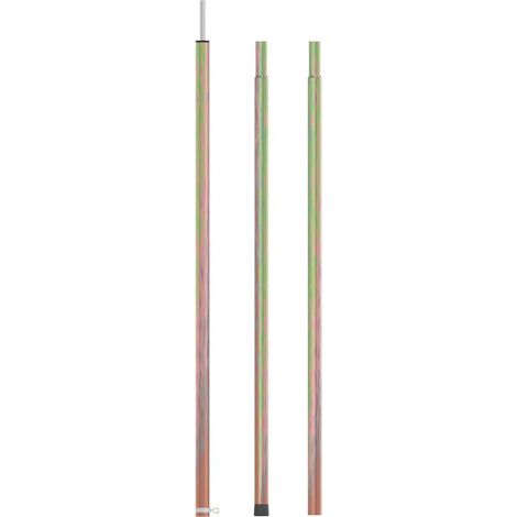 Mât de tente télescopique longueur - Accessoire pour tente et tonnelle 170-255 cm Acier galvanisé BV357607 - BonneVie (1/5)