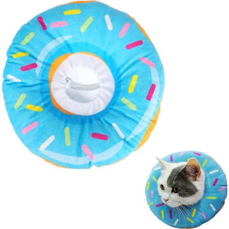 Collier conique ajustable pour chat, doux, pour la convalescence, joli collier pêche pour chats après une intervention chirurgicale (1/5)