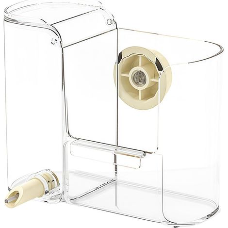 Abreuvoir pour Oiseaux 250ml 2 en 1 Bol Transparent Automatique à Grande Accessoire pour Cage de Calopsitte pour Perruches, Inséparables, Conures, Poulets, Intérieur (1/5)