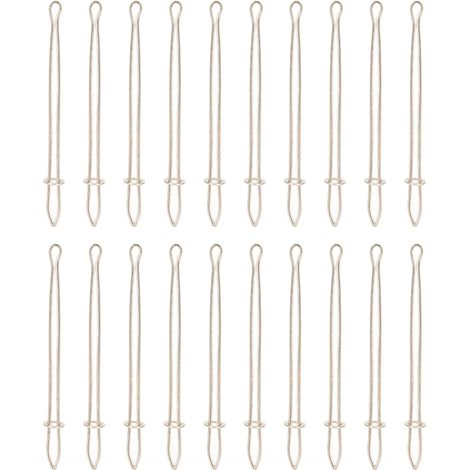 20 Pièces Passe-fil Métallique pour Cordon Élastique, Outil de Couture DIY pour Lacets et Tissus (1/5)