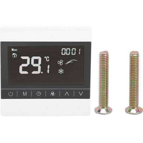 Touchscreen-Thermostat für zentrale Klimaanlage, intelligenter Temperaturregler, 180–260 V Wechselstrom (1/5)