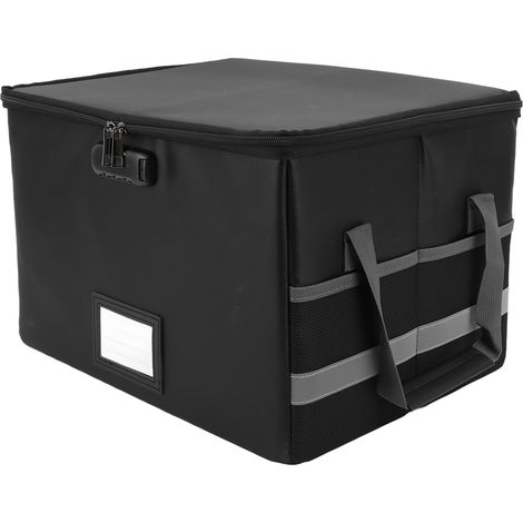 Boîte à documents ignifugée, multifonctionnelle, étanche et portable, avec serrure, pour la maison et le bureau. (1/5)