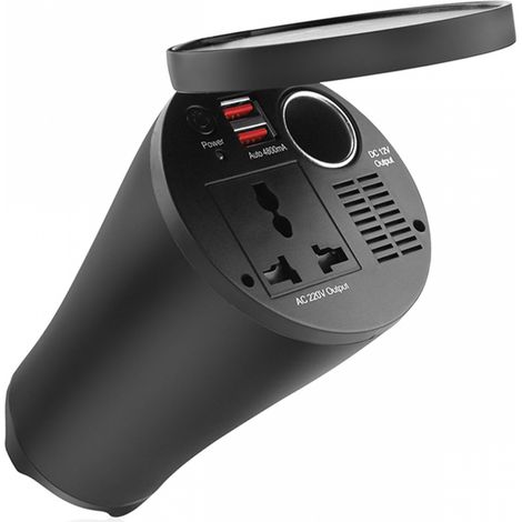 Becherförmiger Spannungswandler 12V/230V 150W/300W 2xUSB PI02 amio-02469 (1/5)