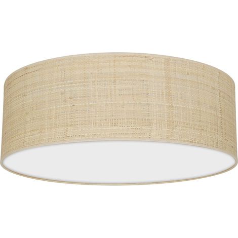 Marshall Deckenleuchte 3xE27 Ø50cm Weiß/Rattan (1/5)