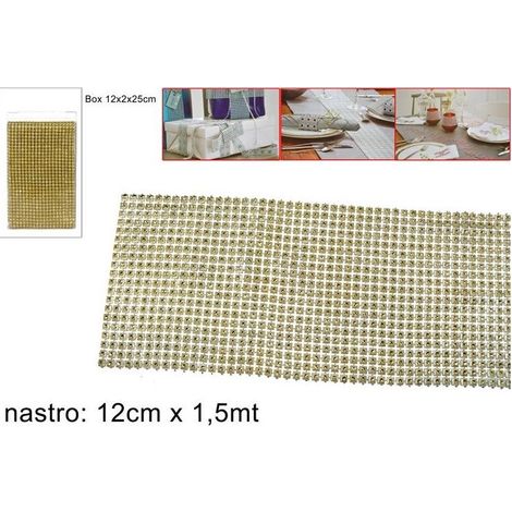 NASTRO DI STRASS 12CMX1.5M