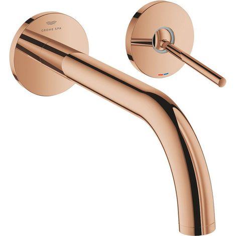 Grohe Atrio Mitigeur Lavabo mural 2 trous L Bronze, 29406DA0 (1/2)