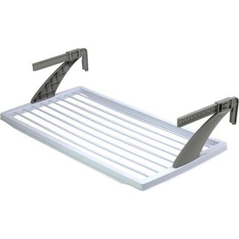 Étendoir à linge pour balcon - L 107,5 cm x l 55,5 cm x H 25,5 cm - Coloris aléatoire - Livraison gratuite