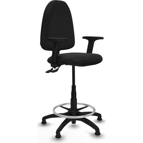 Piqueras y Crespo Silla de Oficina negra ajustable en altura