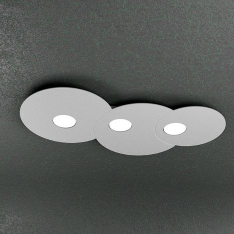Plafoniera Moderna Cloud Metallo Grigio 3 Luci Gx53 (1/5)