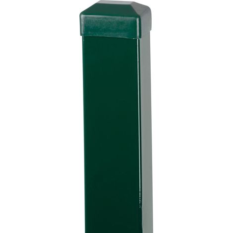 Pfosten Strend Pro EUROSTANDARD, 1600/60x40/1,25 mm, grün, eckig, Kappe, Zn+PVC, RAL6005