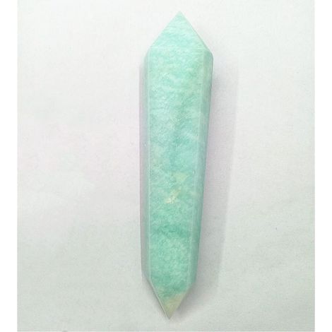 65g Pierre Naturelle Quartz Cristal Double Flèche Amazonite en Cristal Poli Spécimen Décoration Collections de la Maison (1/5)