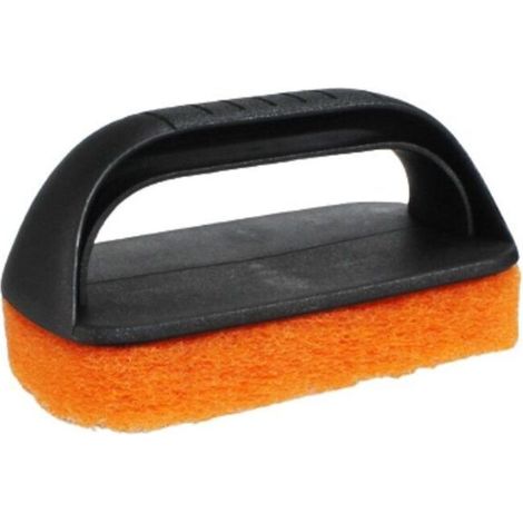 Kit de nettoyage pour plaque de cuisson 2 pièces, kit de nettoyage pour gril à surface plane, tampons à récurer anti-rayures pour cuisine - 2 tampons à récurer et 2 poignées (1/5)