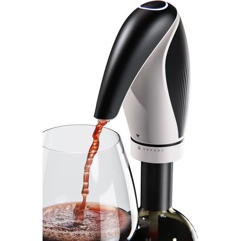 Aérateur de vin électrique décanteur,Bouchon Distributeur de vin Automatique Carafe à décanter,Verseur aérateur de verseur. (1/4)