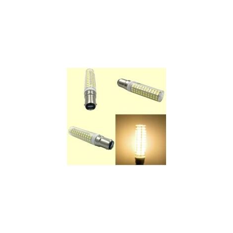 Bombilla LED BA15D, base de bajo consumo de 15 W, para frigorífico/máquina de coser/lámpara de mesa AC230V, paquete de 3 (blanco cálido 3000 K) [Clase energética A+] - Crezuo