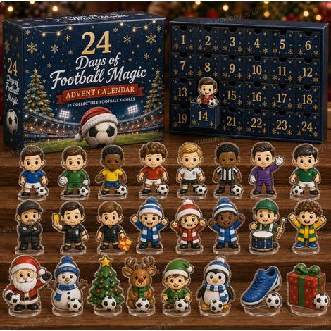 Calendrier avent sport 2026 2D football magique boîte surprise co