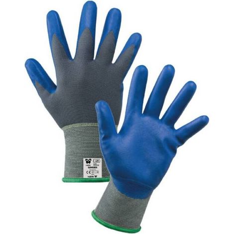 12 x GUANTI NYLON/NITRILE GINGER P/ALIMENTI TG.10