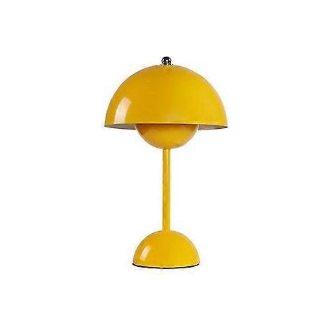Wiederaufladbare LED-Tischlampe in Pilzform mit Blütenknospen-Optik für Schlafzimmer und Esszimmer, Touch-Nachtlicht, einfach