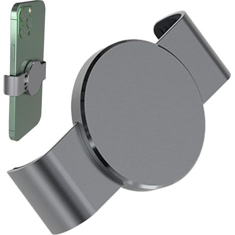 Porte-téléphonie Mobile Avec Pince En Métal Pour Support De Voiture Magnétique, Clip Magnétique Fort, Support Magnétique Compatible Pour Smartphones - Attachement Sûr Dans La Voiture Pendant La Condui (1/5)