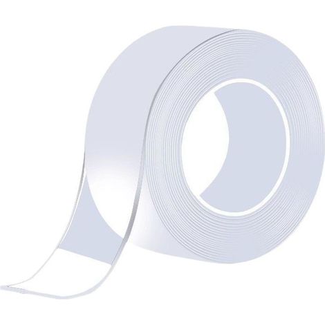 Transparent Coin de Table 1M, Protection Angle Meuble, Pré-adhésif Extra Fort Nano Tape, Protection Bebe de Table et Meuble（1mm d'épaisseur） (1/5)