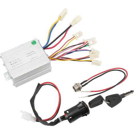 Contrôleur de moteur à balais 12 V 500 W pour vélo et moto électriques, avec port de verrouillage et de charge (1/5)